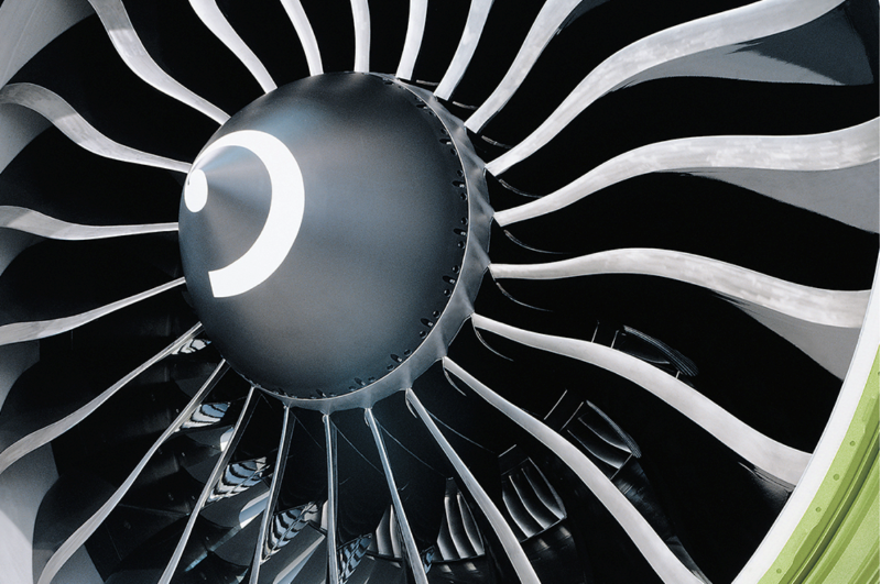 Close-up image of fan blades